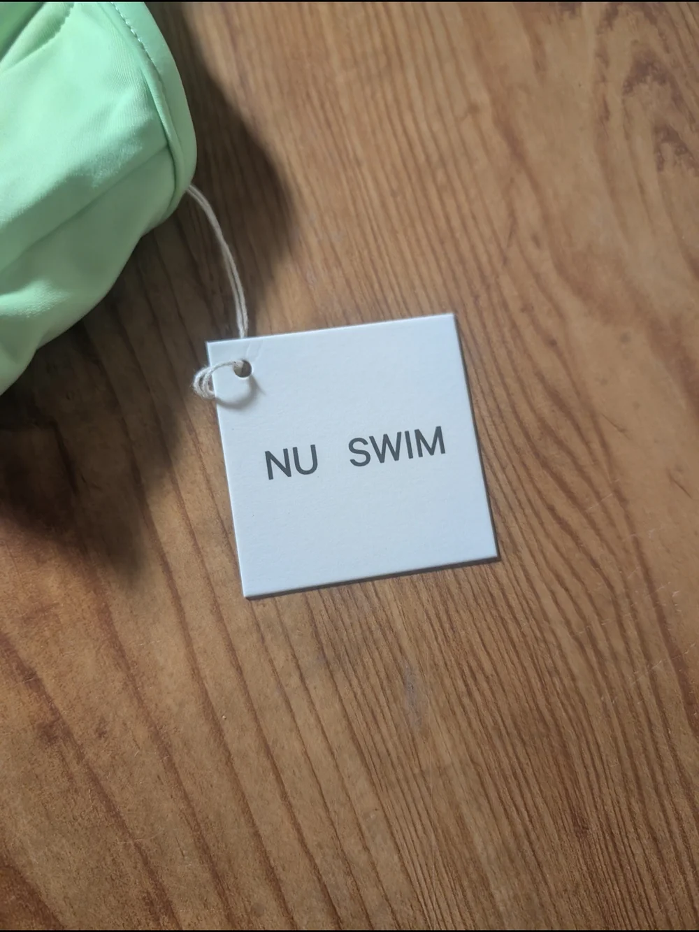 Nu Swim Melon Green Triangle Bralette Large Pluto Top Only